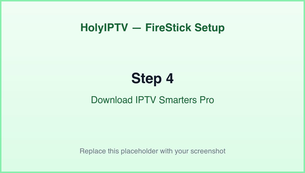 IPTV Playlist auf dem Fire TV eintragen